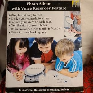 131426 Photo Album w/Voice Recorder for Scrapbooking & Memories Gift for Mom Gra